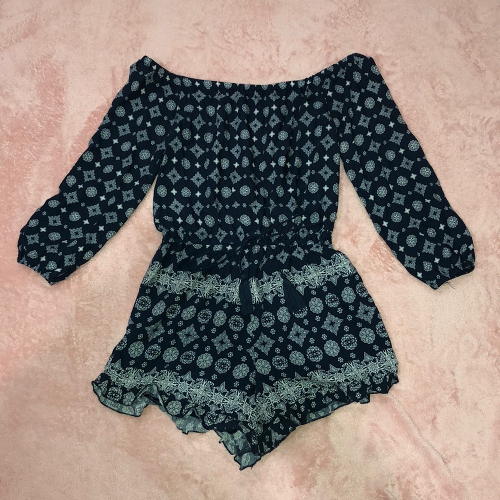 Rue21 Three-Quarter Sleeve Romper